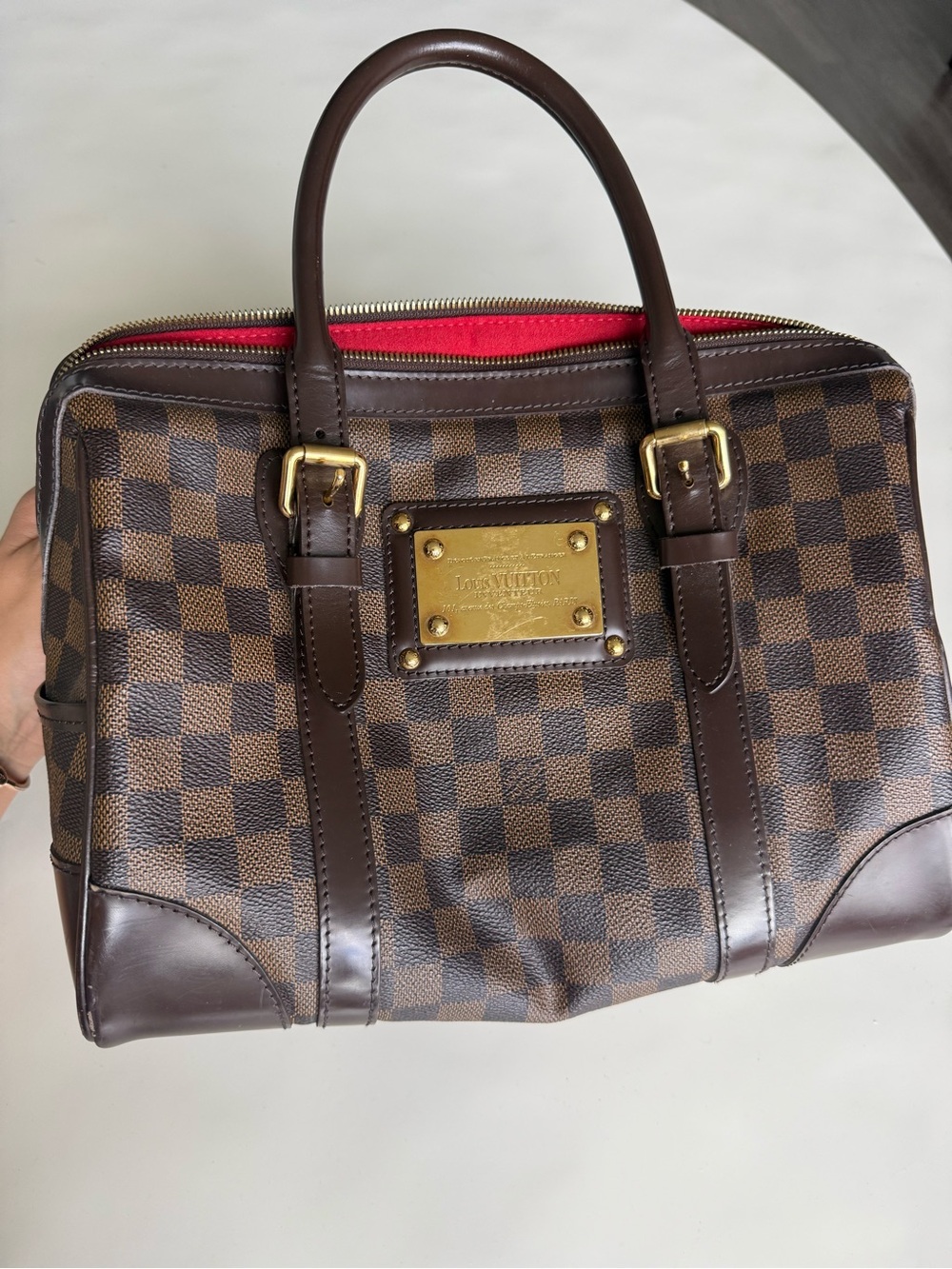 AUTHENTIC Louis Vuitton Brown Damier Ebene Canvas - Brown